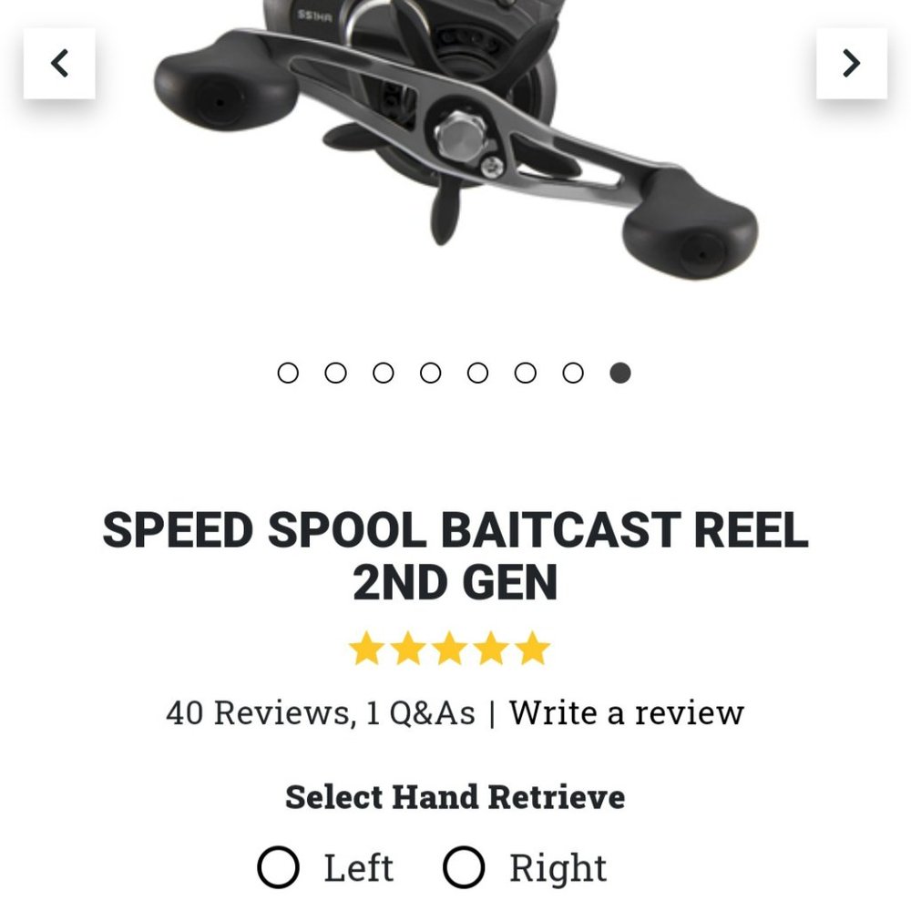 Fishing Reel:  Lew's Speed Spoil Baitcast Reel 2nd Generation - Brand New/in Box